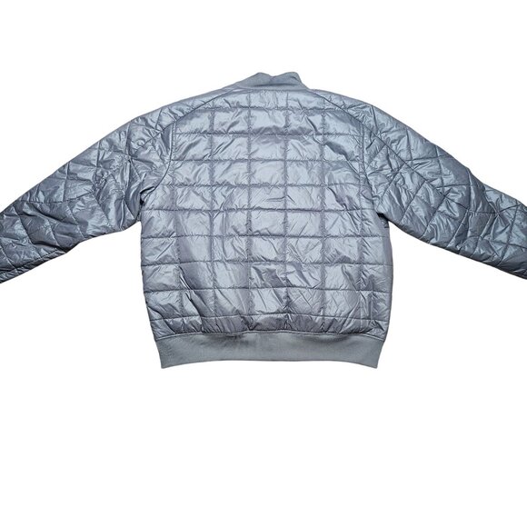 Nike Men's Puffer Jacket Y2K full Gray full zip 90's Gorpcore XXL - Picture 2 of 13